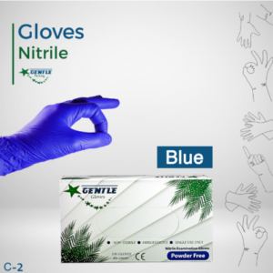 Gentle nitrile gloves - blue