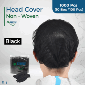Gentle Non-Woven Head Cover - black